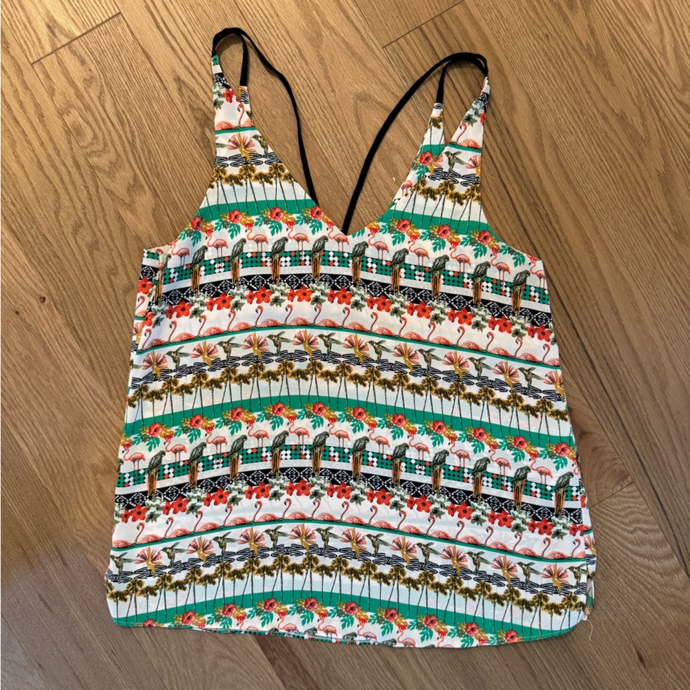Multicolor Patterned Women's Topshop Tank